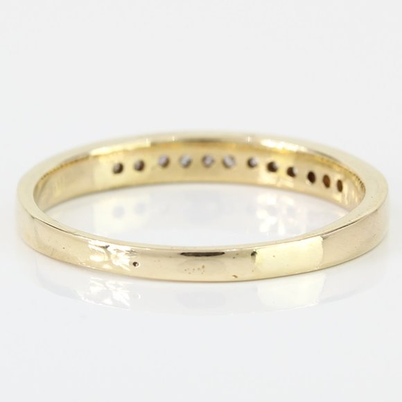 10k Gold Diamond Band Wedding Ring - Picture 5 of 6